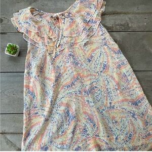 CAbi Sheer Floral Blouse